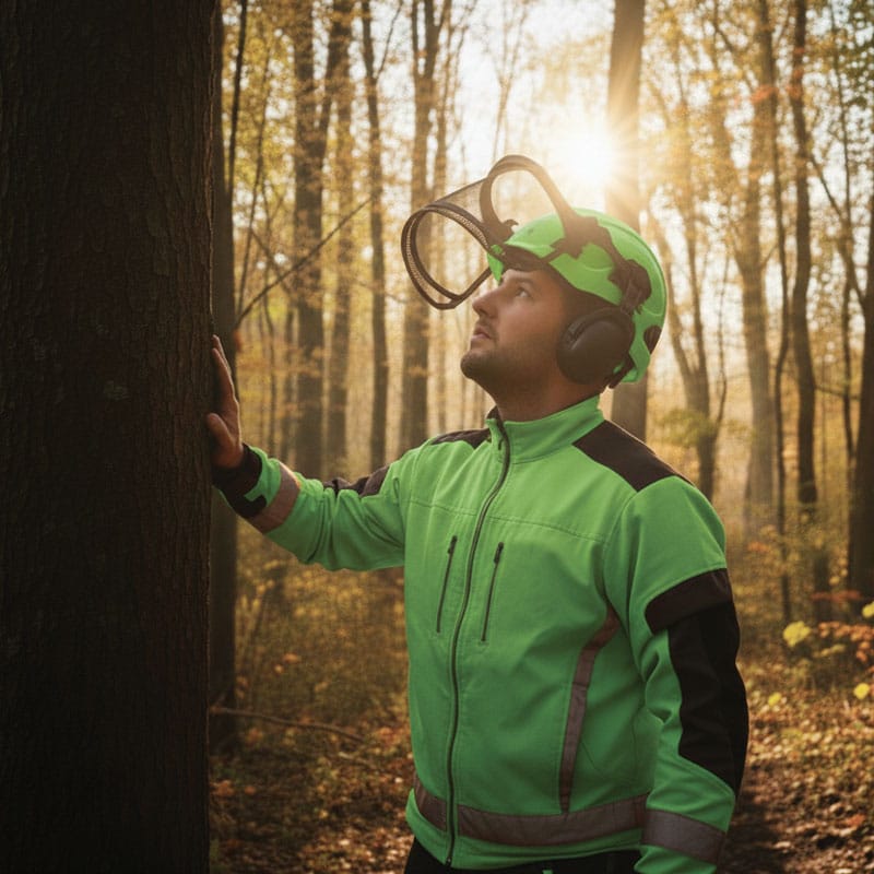 L’expert forestier conseille le propriétaire sur l’évolution et la santé des essences.